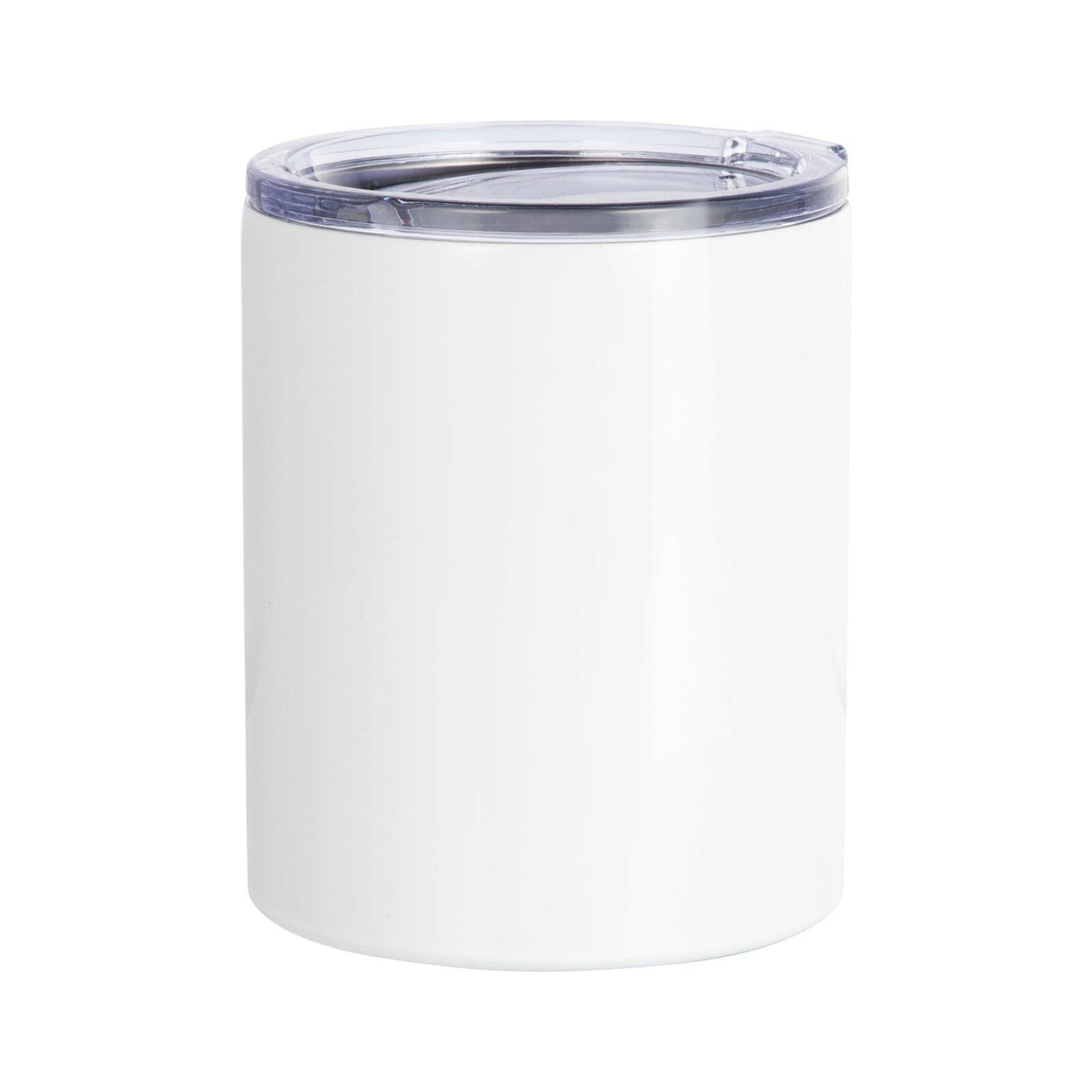 Craft Express 4 Pack 10oz Stainless Steel Sublimation Lowballs with Lids - Craft Express