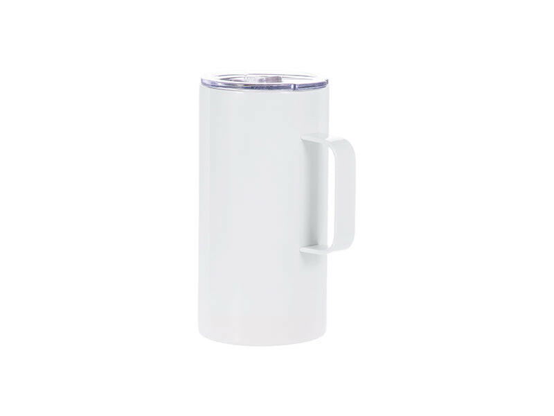 Craft Express 4 Pack 20oz Stainless Steel Sublimation Handled Mugs with Slide Lids - Craft Express
