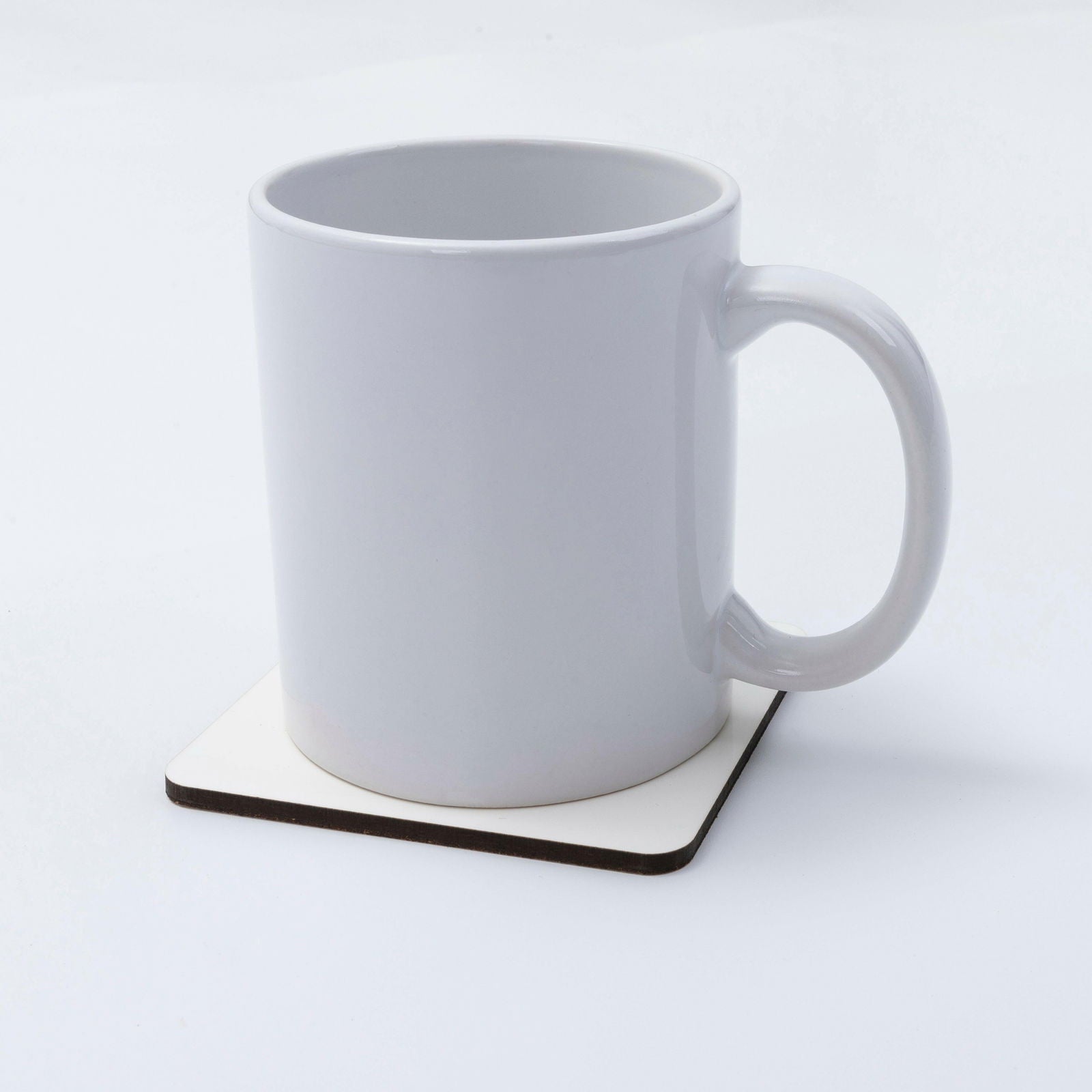 Craft Express 4 Pack White Square Coaster - Retail Ready - Craft Express - 