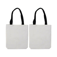 Craft Express 2 Pack Linen Sublimation Tote Bags – 15"x16" with White Panel.