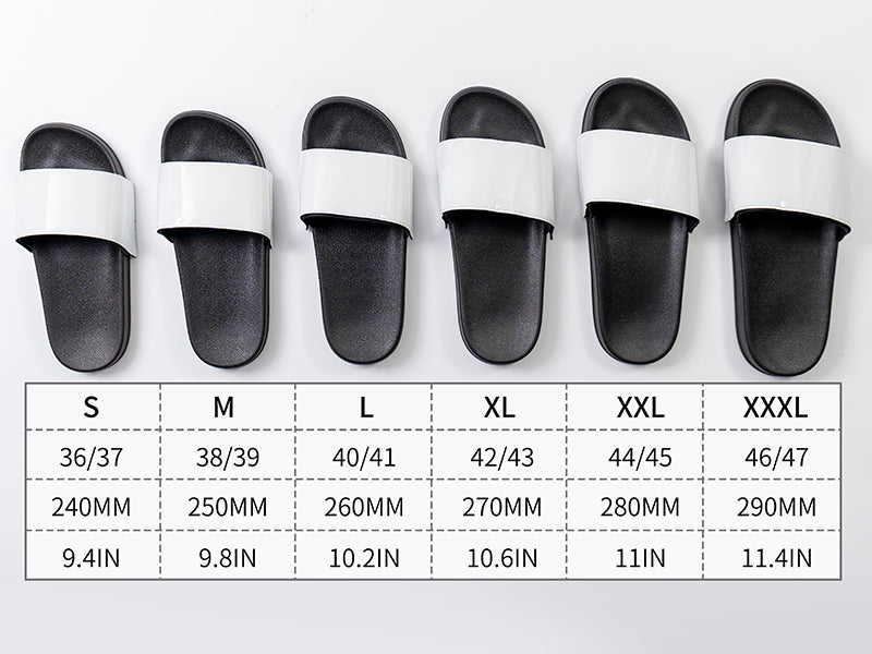 Craft Express Vegan Leather Sublimation Sliders – Adult Size Custom Slide Sandals
