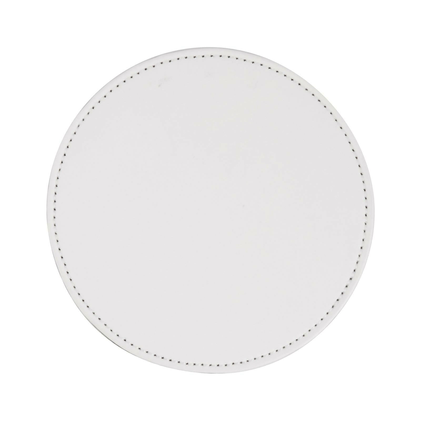 Round Vegan Leather Sublimation Coasters - 4 Pack - Craft Express - 