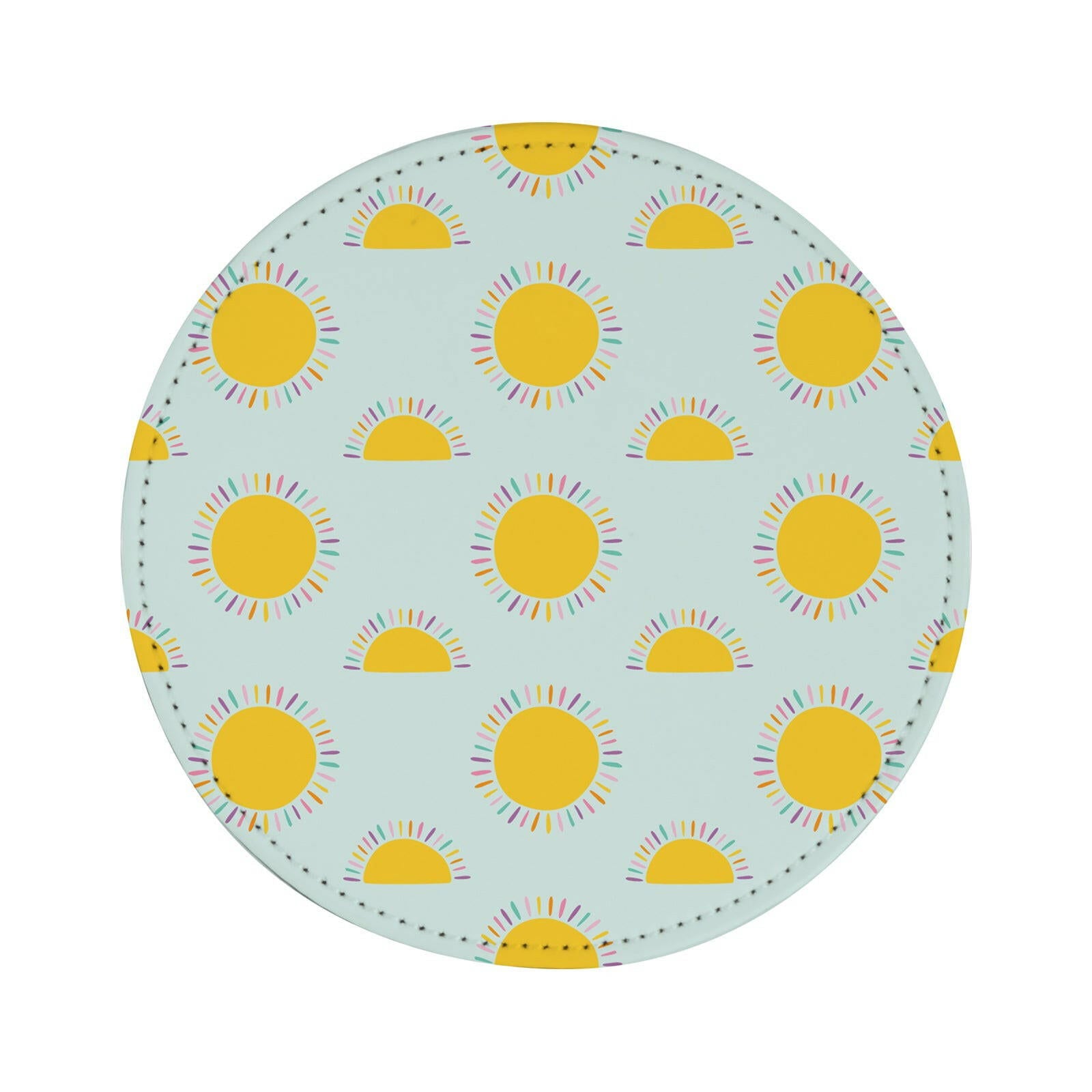 Round Vegan Leather Sublimation Coasters - 4 Pack - Craft Express - 