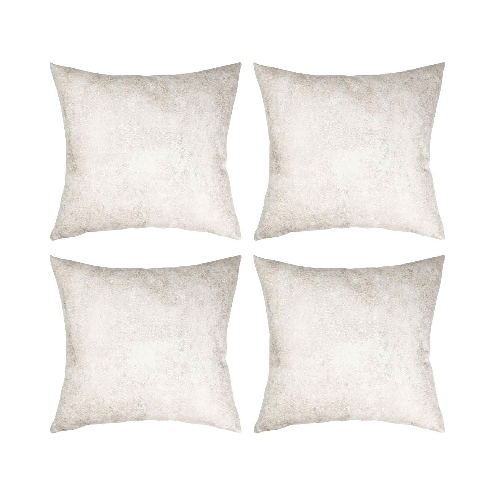 White Vegan Leather Sublimation Pillow Cases - 4 Pack - Craft Express - 