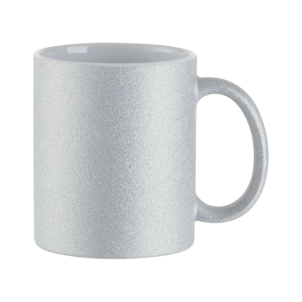 11oz Glitter Ceramic Sublimation Mugs - 6 Pack.
