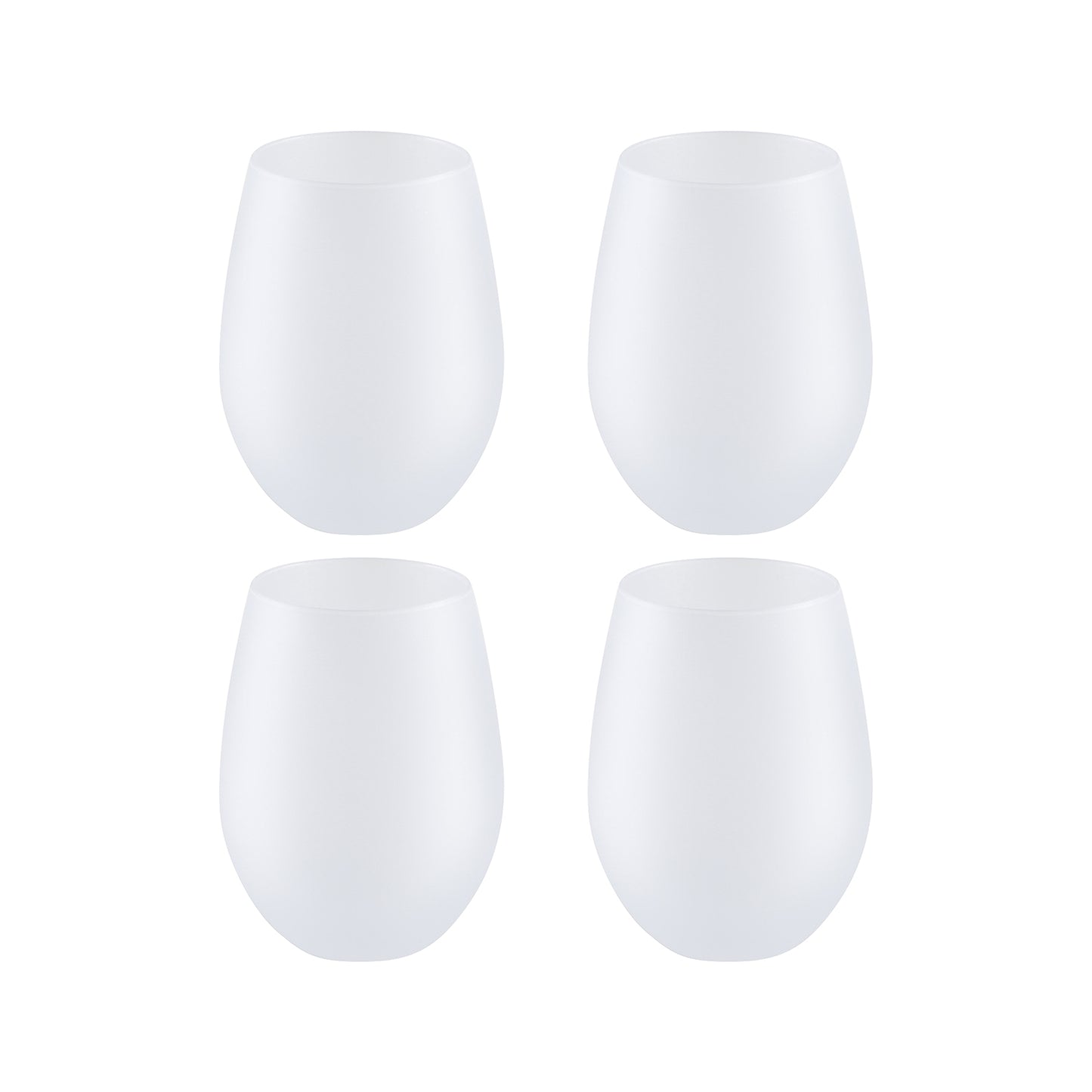 Craft Express 6 Pack 18oz Frosted Glass Can-Shaped