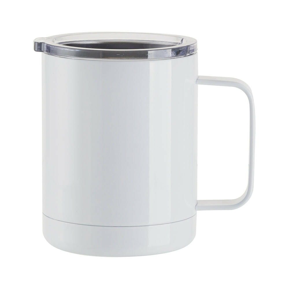 12oz Stainless Steel Sublimation Lidded Mugs - 4 Pack.