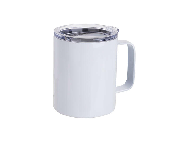 Craft Express 4 Pack of 12 oz White Stainless Steel Sublimation Coffee Cups  