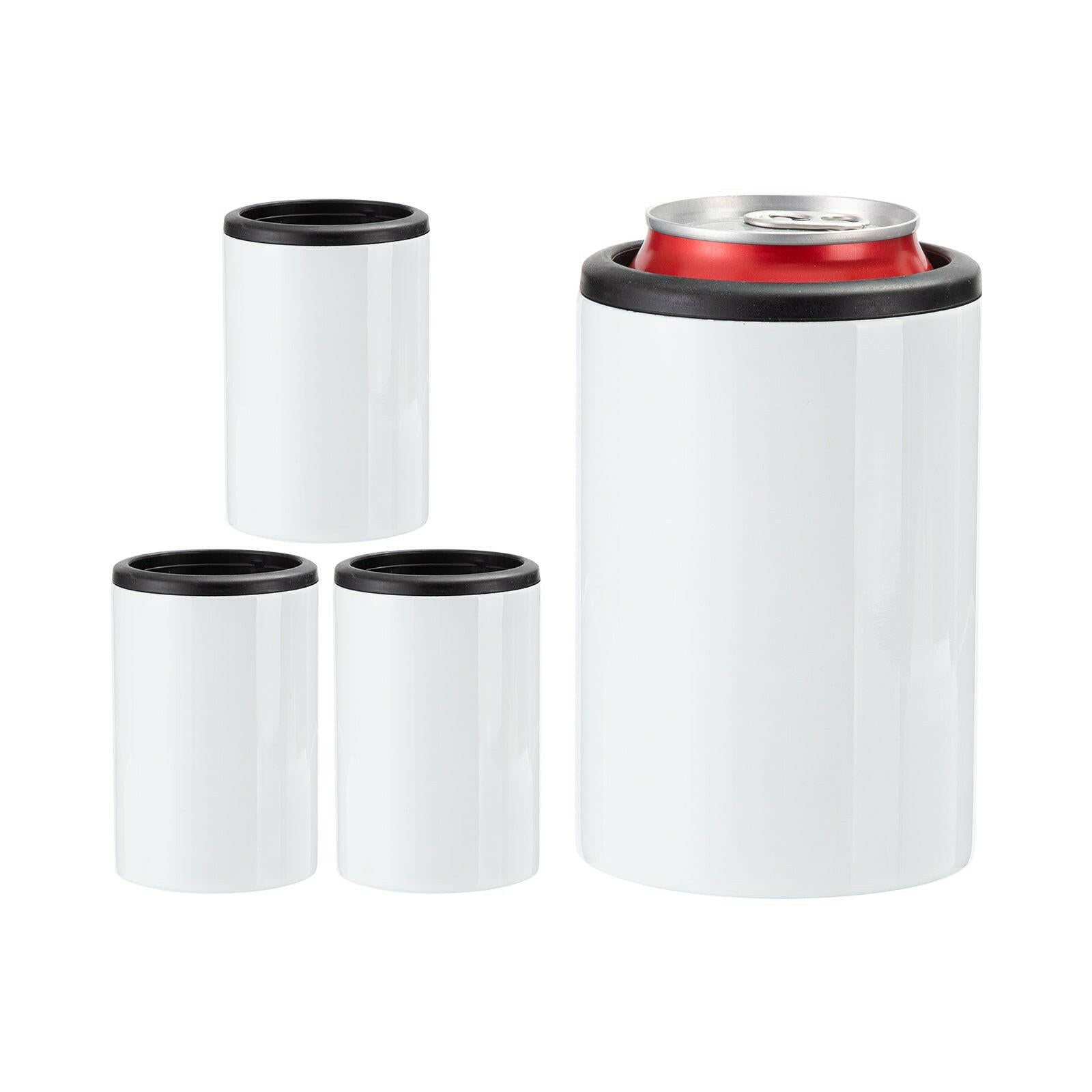 12oz Stainless Steel Classic Can Cooler - 4 Pack.