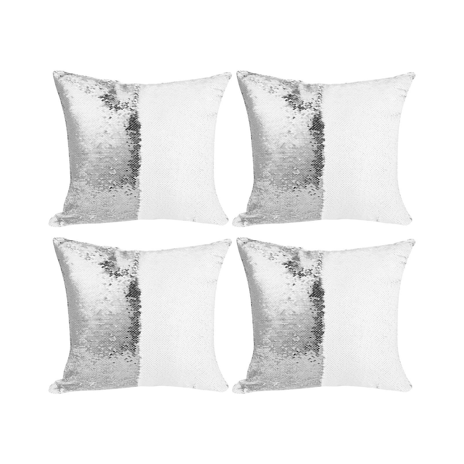 Sequin Sublimation Pillow Covers - 4 Pack.