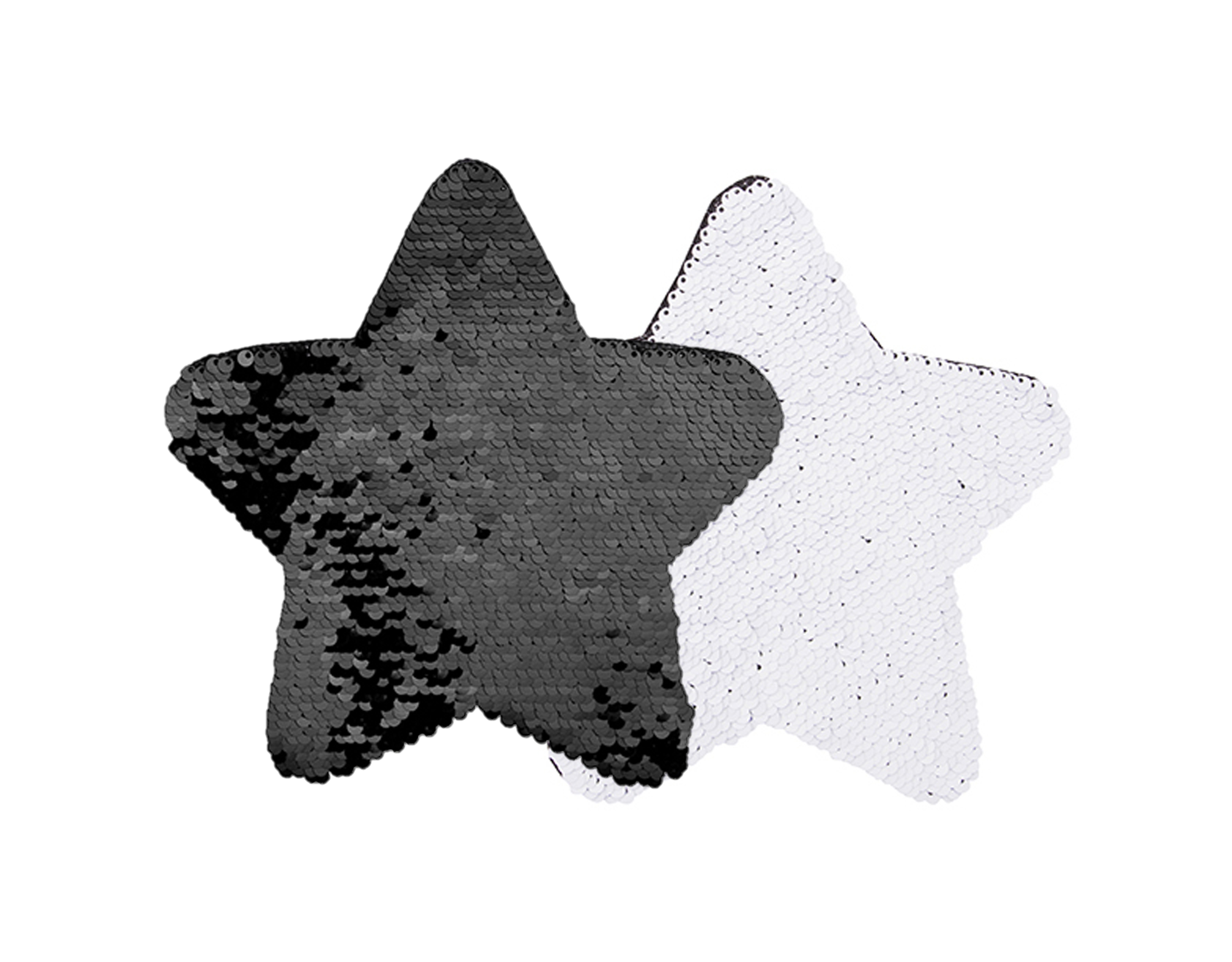 7" Star Sequin Sublimation Patches - 2 Pack.