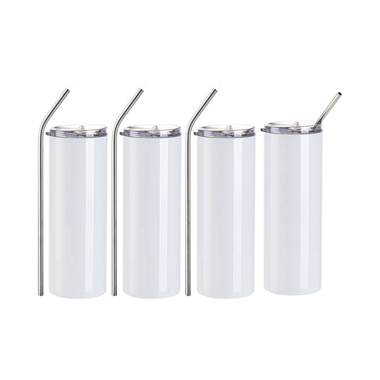 Craft Express 6 Pack 18oz Frosted Glass Can-Shaped
