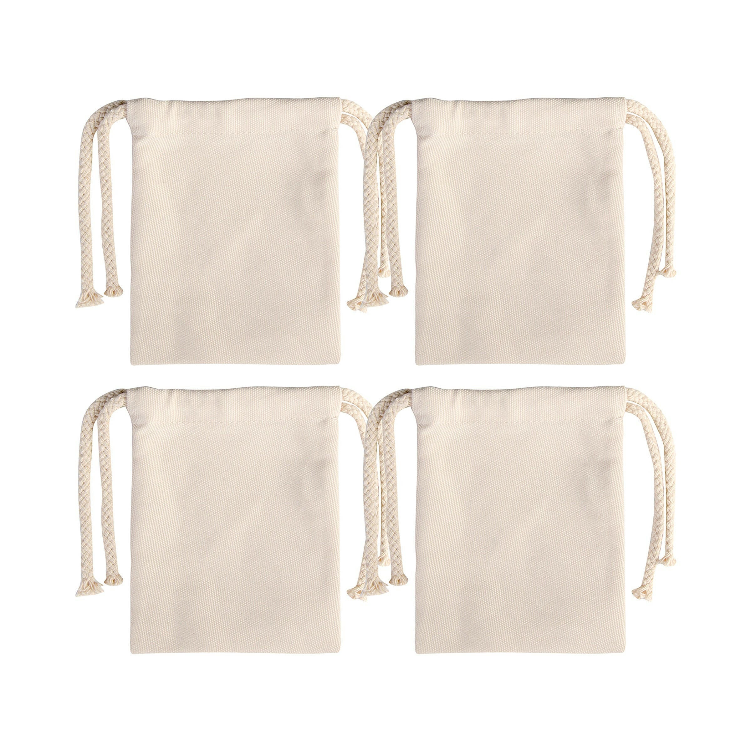 Sublimation Drawstring Gift Bags - 4 Pack.