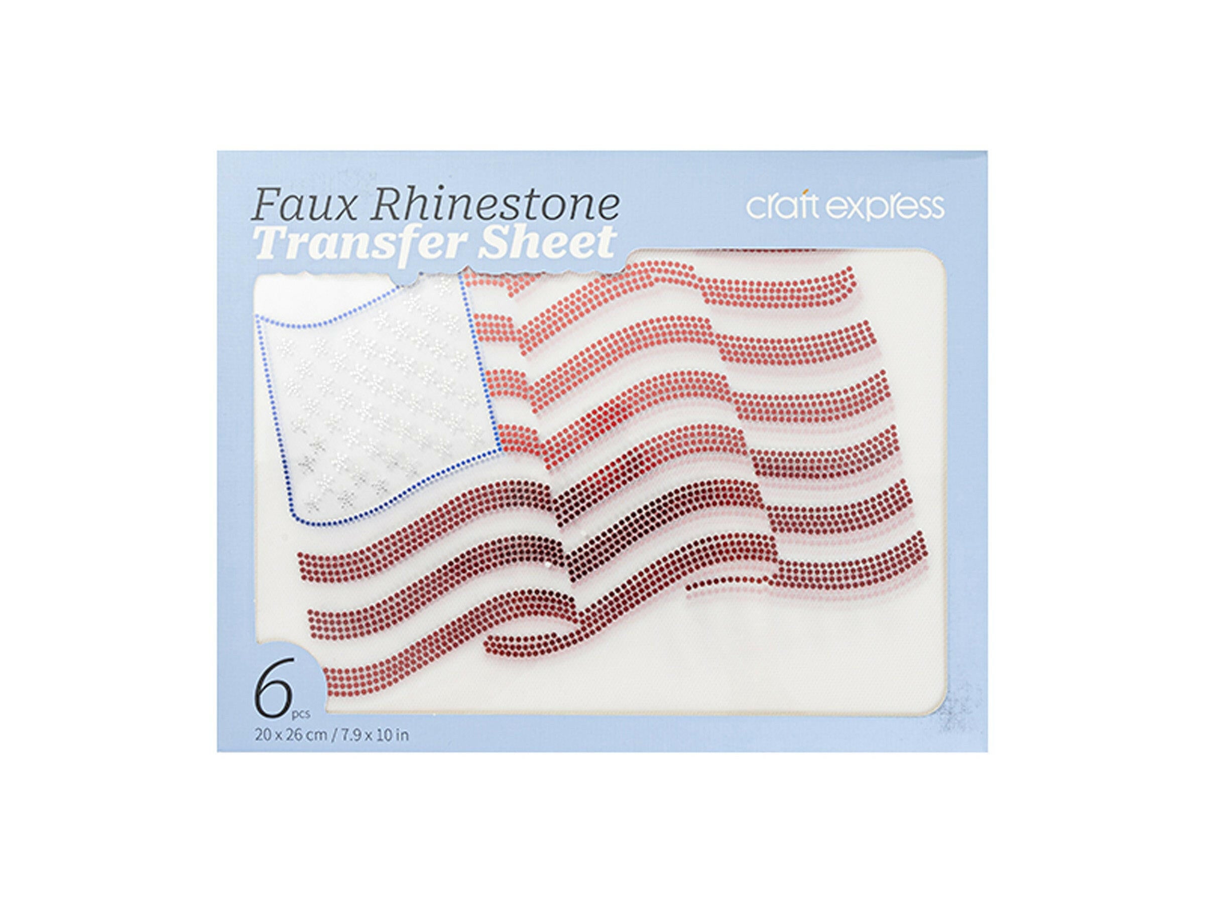 Rhinestone Transfers - American Flag.