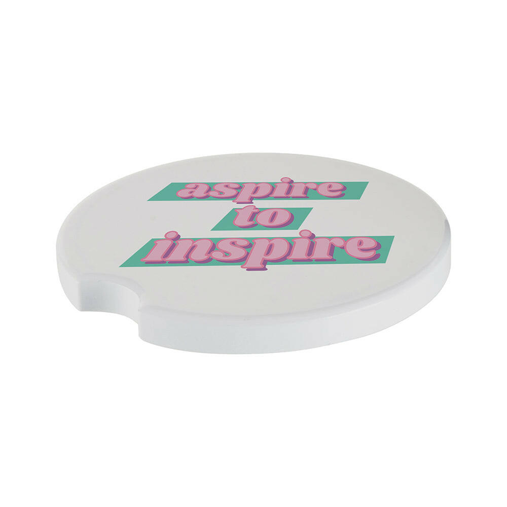 Craft Express 4 Pack Round Sublimation Marble Coasters with Cork Backi
