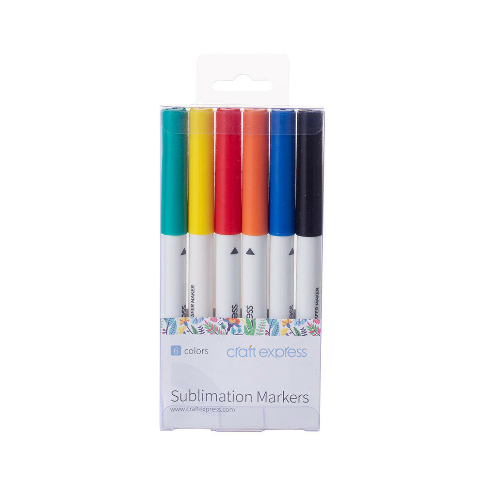 Assorted Joy Sublimation Markers - 6 Pack.