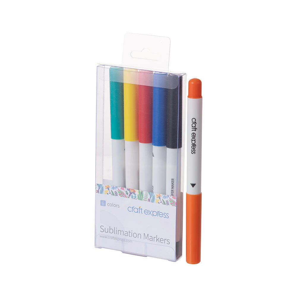 Assorted Joy Sublimation Markers - 6 Pack.