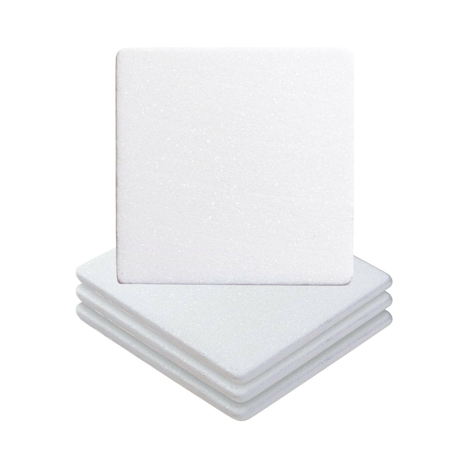 Square Sublimation Marble Coasters - 4 Pack.