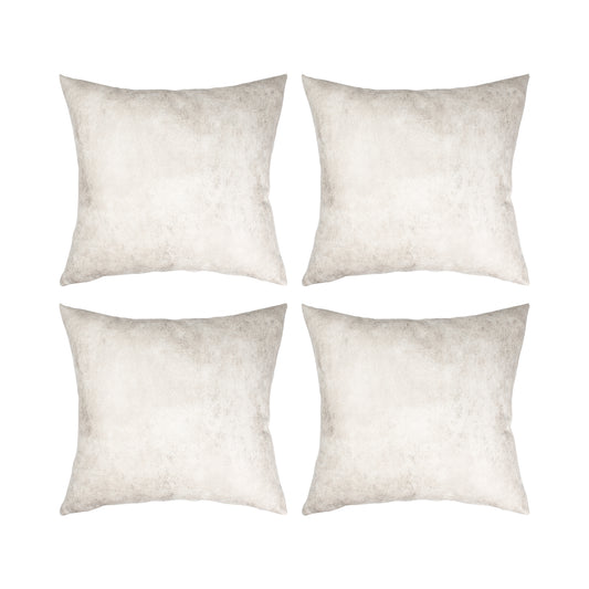 Craft Express 4 Pack White Sublimation Vegan Leather Pillow Covers