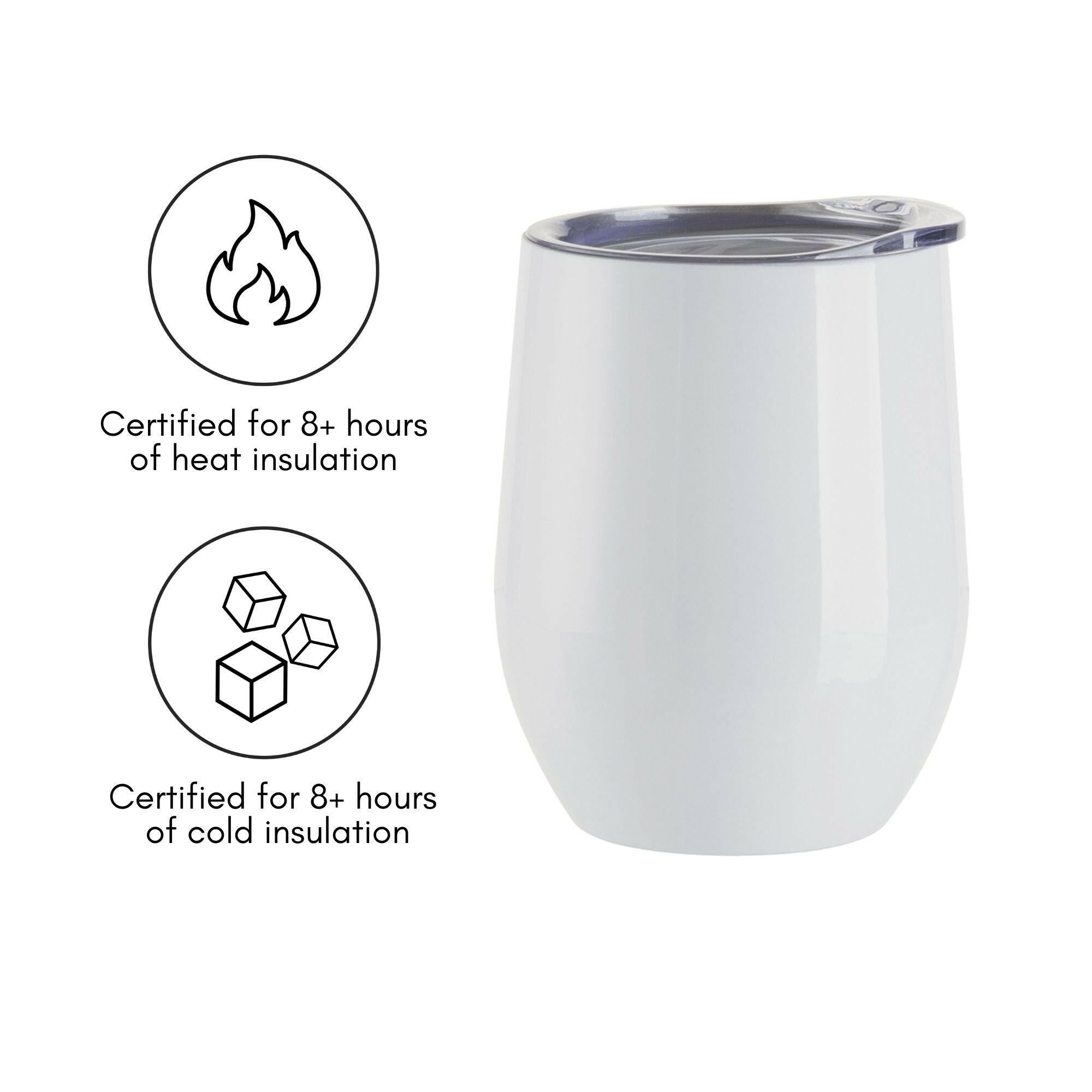 Stainless Steel Sublimation Wine Tumbler - 6 Pack.