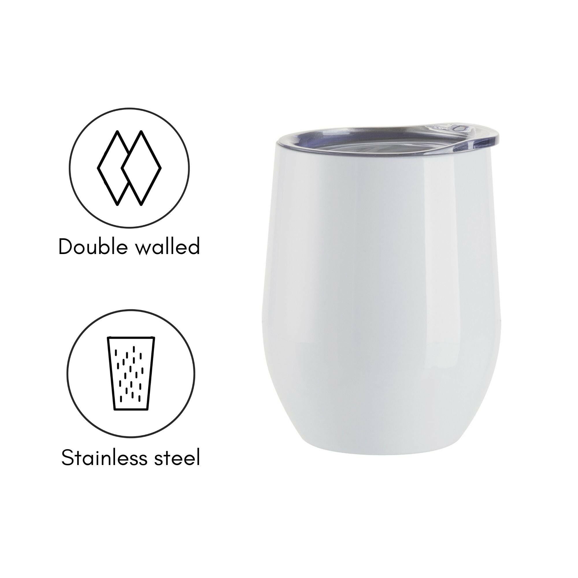 Stainless Steel Sublimation Wine Tumbler - 6 Pack.